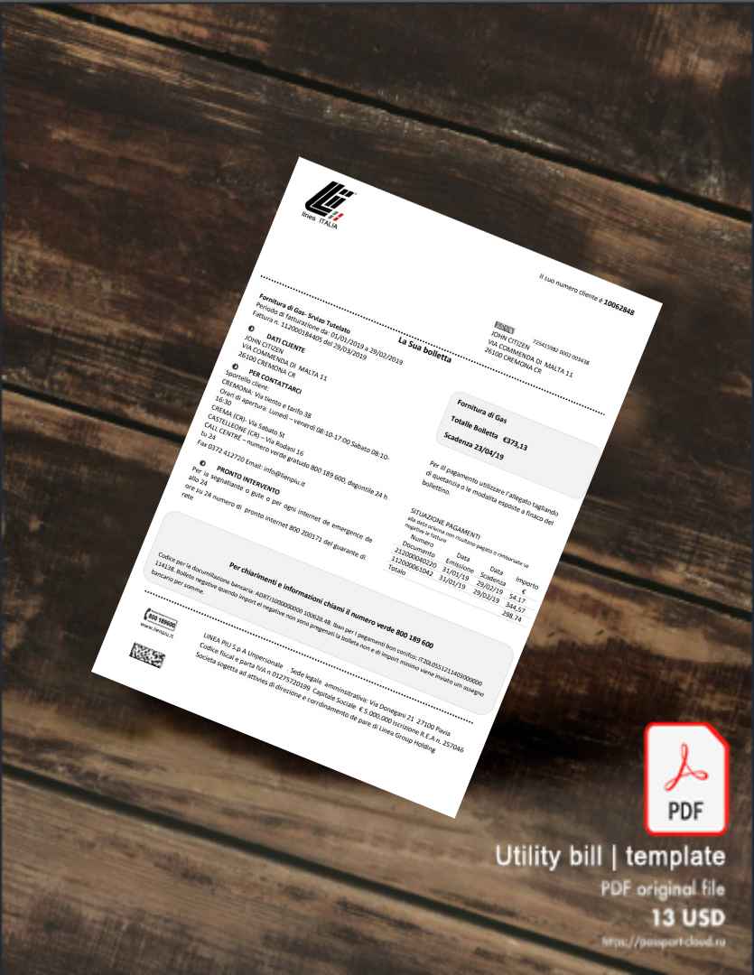 Utility bill | Albanian Power | Albania